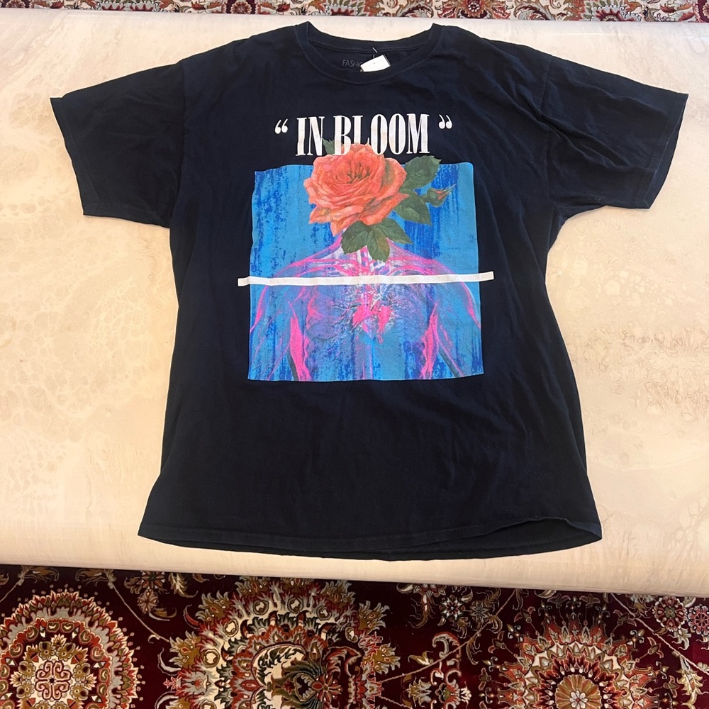 Nirvana In Bloom Shirt Mens Sz L Graphic Band Tee Alt Rock Music Nevermind Shirt